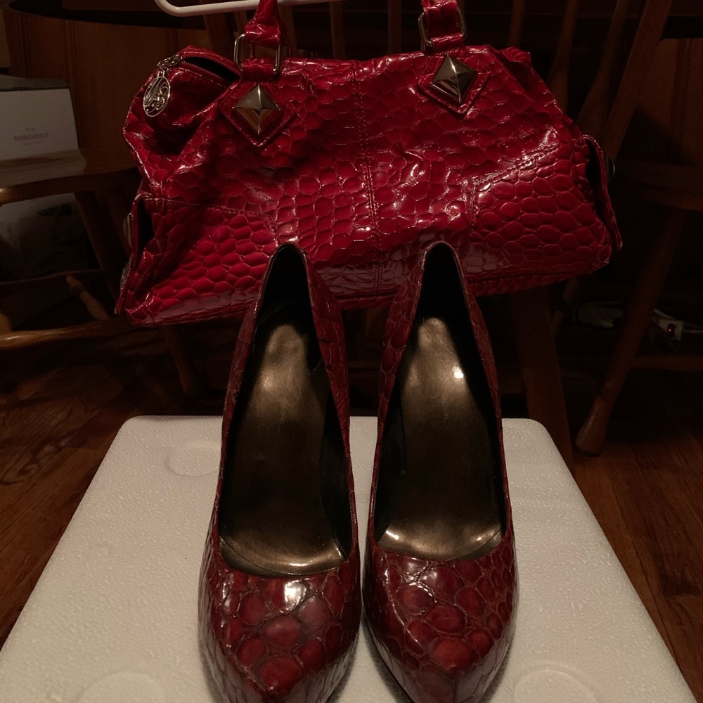 Purse and heels combo!